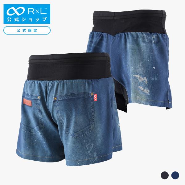 【公式】R×L(アールエル) WILD DRY DENIM V ランニングパンツ PM6ポケット シ...
