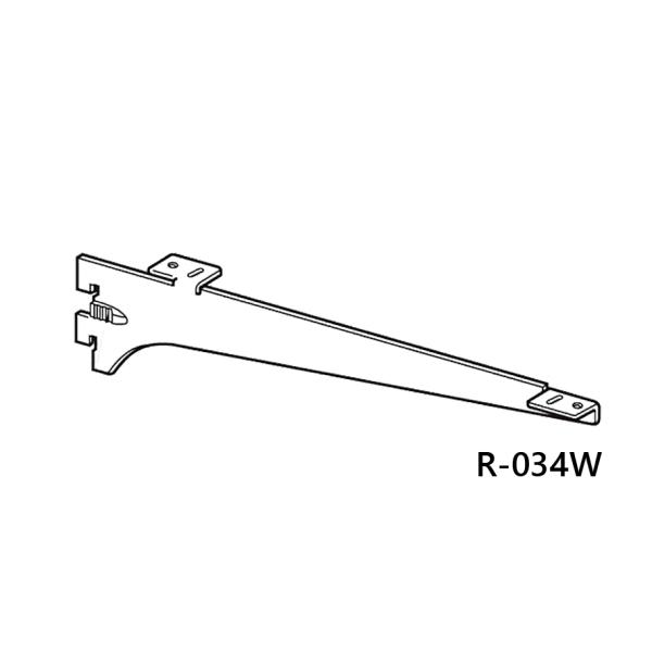 ROYAL ロイヤル R-034W-100 クローム 木棚用ブラケット 中間受け用 呼100ミリ