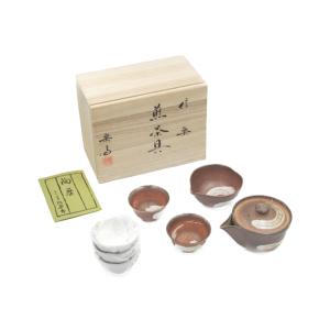 未使用品 高橋楽斎 信楽焼 煎茶器揃 中古 送料無料
