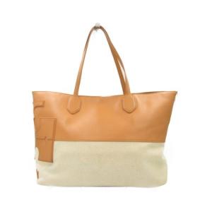 送料無料 Tory Burch 人気ブランド多数対象 レザー バッグ キャンバス トート 中古