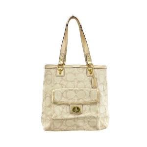 美品 コーチ ショルダーバッグ 肩掛け ハンドバッグ ミニシグネチャー 6351 レディース COACH COACH - コーチ ハンドバッグ ショルダーバッグ 肩掛け ミニ