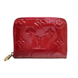 LOUIS VUITTON ルイヴィトン ヴェル二 ジッピーコインパース レディース エナメル レッ...