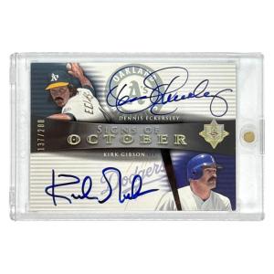 UPPER DECK MLBカード ULTIMATE SIGNATURE EDITION DENNIS ECKERSLEY OAKLAND ATHLETICS KIRK GIBSON LOS ANGELES DODGERS /200 #OCT-EG 送料無料 中古 IT1