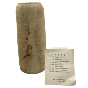 京都清水焼◯谷口良三作 緑とベージュの花瓶 人のシルエット彫刻入り 谷口良三作 碧釉 花瓶 中古 W4 : 京都リサイクル王国Yahoo!店 - 通販