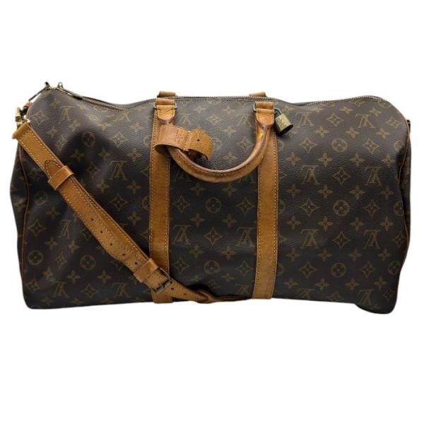 LOUIS VUITTON ルイヴィトン モノグラム キーポル バンドリエール 50 ボストンバッグ...