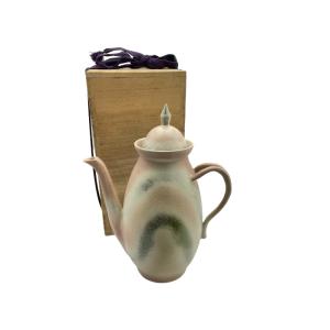 煎茶道具 水注 すいちゅう 染付 蘭 井上春峰作 平安春峰作