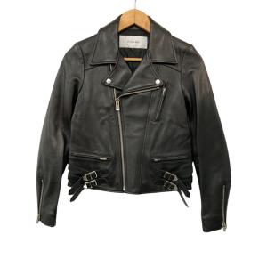 LE CIEL BLEU（ルシェルブルー） ラムレザー ダブルライダース