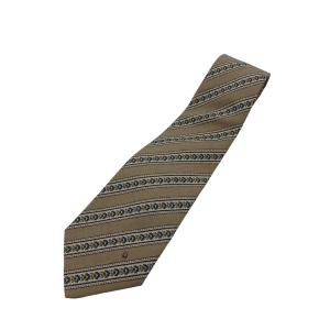 FENDI（フェンディ） ズッカ柄 ネクタイ シルク100％ ダークネイビー