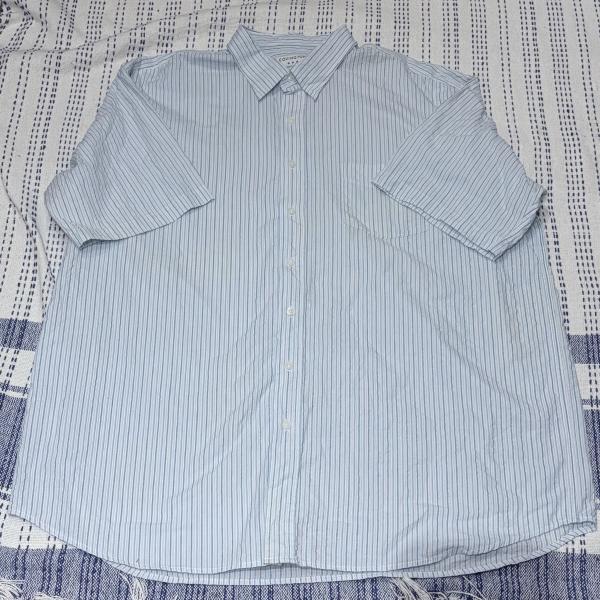 COVINGTON ビッグシャツ メンズ 2XL 半袖 ブルー 夏服