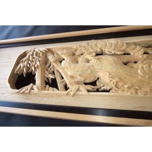 欄間 建具 欄間彫刻 【1点もの商品】【新品】...の詳細画像4