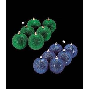 クリスマス装飾 60mmビーズボール（6個入り） デコレーション[ONSTOBA6054]｜ryoccadou