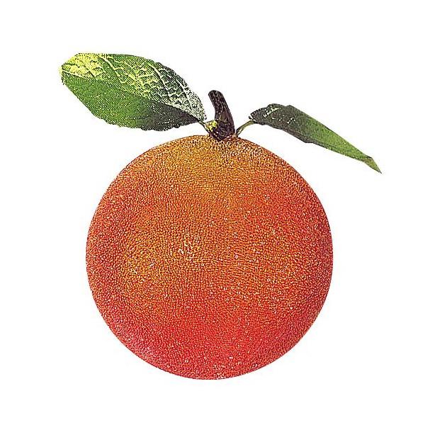 クリスマス装飾 80mm フロストオレンジ（6個入り） 食品サンプル[ONSDIFV6751]