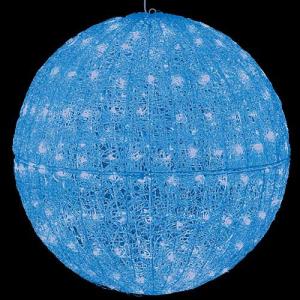 クリスマス装飾 LEDブルーグロー立体ボール(コネクター付き)[ONSDILI61113]｜ryoccadou