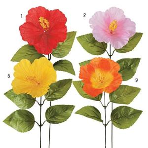 造花 花 フラワー ハイビスカス(S/4) 人工...の商品画像