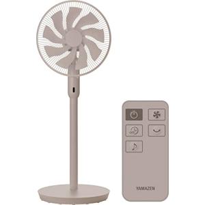 ポール継脚仕様 リモコン付 山善 扇風機 グレージュ