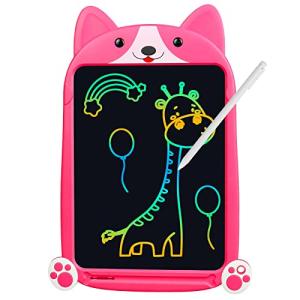 iMoki お絵かきボード 10インチ お絵描きボード犬型 ワンワンおえかきボード 電子パッド 手書きパッド 電子メモ ロック機能搭載 書いて消せるボ