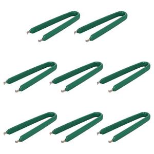 Utoolmart ICプーラー IC引き抜き工具 緑 8個入り 絶縁ビニール グリップ ステンレス鋼 ピンセット チップリムーバー IC抜き U字型