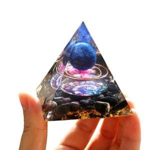 ピラミッド オルゴナイト 60x60mm 天然石 7つのチャクラ
