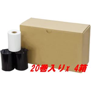 BUSICOM 純正品 感熱レジロール紙 58mm幅 58mmX36mmX8mm 芯なし 80巻入 ...