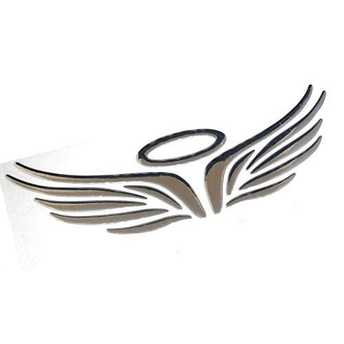 天使 エンジェル ウイング シャープ ドレスアップ 3D ステッカー エンブレム