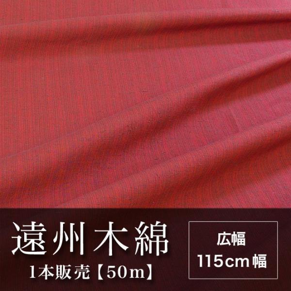 遠州木綿　縞紬　115cm幅　1本販売（50ｍ）　NO.21柄