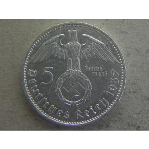 40/スイス・5フラン銀貨1932年B ウイリアム・テル : 緑地コイン