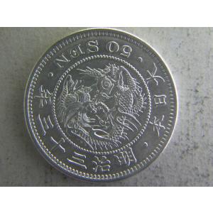 竜５０銭銀貨・明治３３年｜ryokuchi-coin