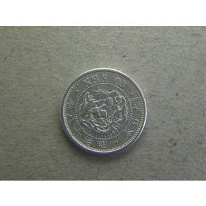 竜50銭銀貨・明治38年後期下切り平リボン : 緑地コイン - 通販