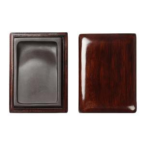 松花江緑石硯 5吋 双鳳硯 すずり 唐硯 書道用具 : 書道用品 緑風店