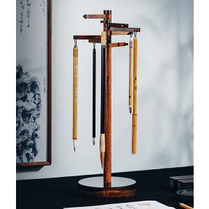 書道 筆掛け 黒檀製 13本用 書画用具 : 書道用品 緑風店 - 通販