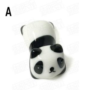 パンダ 筆置き 陶器 景徳鎮製の詳細画像1
