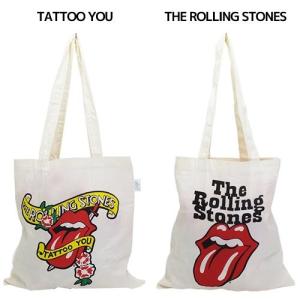 THE ROLLING STONES エコマーク付コットンバッグ ローリングストーンズ トートバッグ ECRS650-51 TATOO YOU｜ryoshindoshop