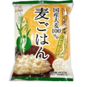 国産 押麦 800g 単品 ( 健康 腸活 免疫 ダイエット 押し麦 食物繊維 米と炊飯 スープ）麦飯 麦ご飯 麦 大麦ご飯 押し麦 家康 お得 セット