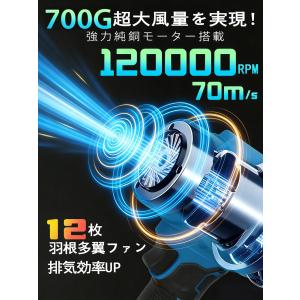 ブロワー 充電式 小型 超強力 120000R...の詳細画像2