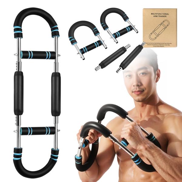 2025新登場モデル 筋トレ器具 5段階強度調節 25-65KG ツイスターアームトレーナー 胸筋ト...