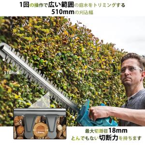 ヘッジトリマー 充電式 電動ヘッジトリマー マ...の詳細画像1
