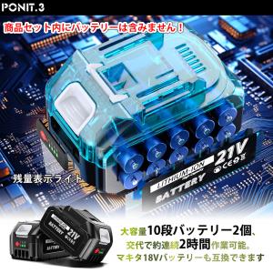 ヘッジトリマー 充電式 電動ヘッジトリマー マ...の詳細画像3