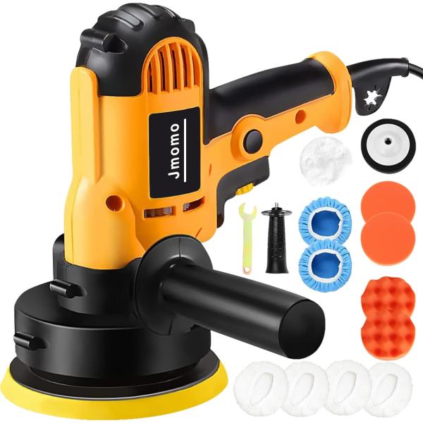 電動ポリッシャー 700Ｗ強力モーター 研磨パッド付 無段変速可能 サンダポリシャー 六級変速 車磨...