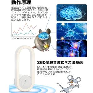 蚊取り 虫よけ 小型 超音波 害虫駆除器 LE...の詳細画像2