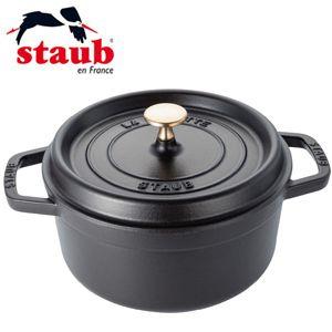 (日本国内正規品) (生涯保証付) ストウブ (staub ) ピコ・ココット ラウンド 22cm 2.6L ブラック 40509-305 JAN: 3272341022257 (送料無料)