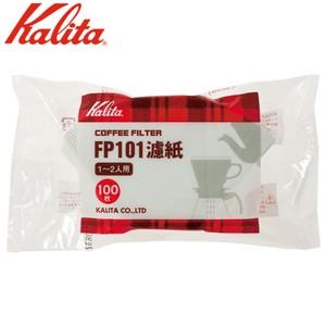 カリタ Kalita コーヒーフィルター FP 101濾紙 ロシ ホワイト 100枚入  11109 JAN: 4901369111092