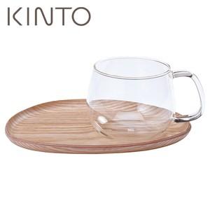 キントー KINTO FIKA カフェランチ ウッド ガラス 22588 カップ プレート JAN: 4963264478397