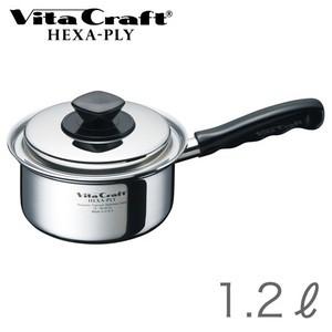 ビタクラフト (Vita Craft ) ヘキサプライ 片手ナベ 1.2L (IH対応) (送料無料)｜ryouhin-hyakka