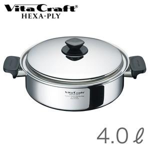 ビタクラフト (Vita Craft ) ヘキサプライ 両手なべ 4.0L (IH対応) (送料無料)｜良品百科