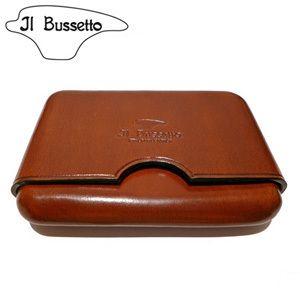 イル・ブセット IL Bussetto 名刺入れ スライド ブラウン イタリアンレザー/本革 JAN: 4938540210084 (送料無料)｜ryouhin-hyakka