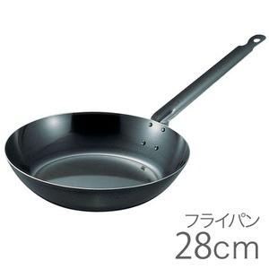 SA鉄黒皮厚板フライパン 28cm AHL20028 7-0095-0307 遠藤商事