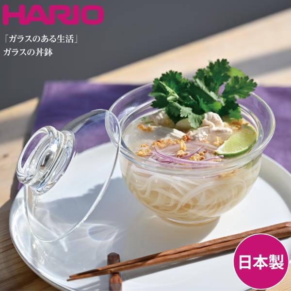 HARIO ハリオ 食器 「ガラスのある生活」 ガラスの丼鉢 クリア GXD-600 4977642...