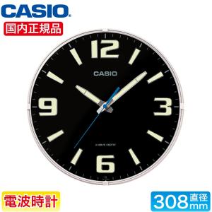 CASIO カシオ 電波掛時計 ブラック 電波掛け時計 電波時計 壁掛け IQ-1009J-1JF｜ryouhin-hyakka