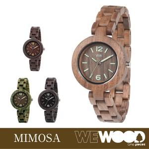 (正規品) WEWOOD ウィーウッド ウッドウォッチ 木製 腕時計 MIMOSA (全4色) (レディース) (送料無料)｜ryouhin-hyakka