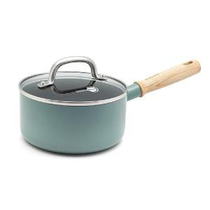 グリーンパン 調理機器 (鍋・フライパン類) グリーンパン メイフラワー ソースパン 16cm 蓋付き CC002176-001 4895156656722 (送料無料)